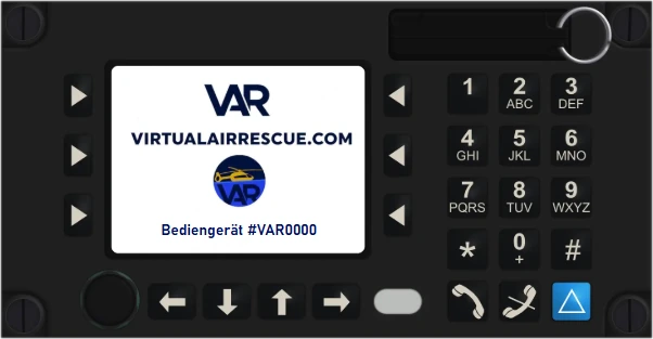Das VAR-MRT, nachempfunden dem Funkgerät von Sepura, mit Display, Zifferntasten und Statustasten